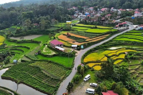 Aerial photo of Pariangan